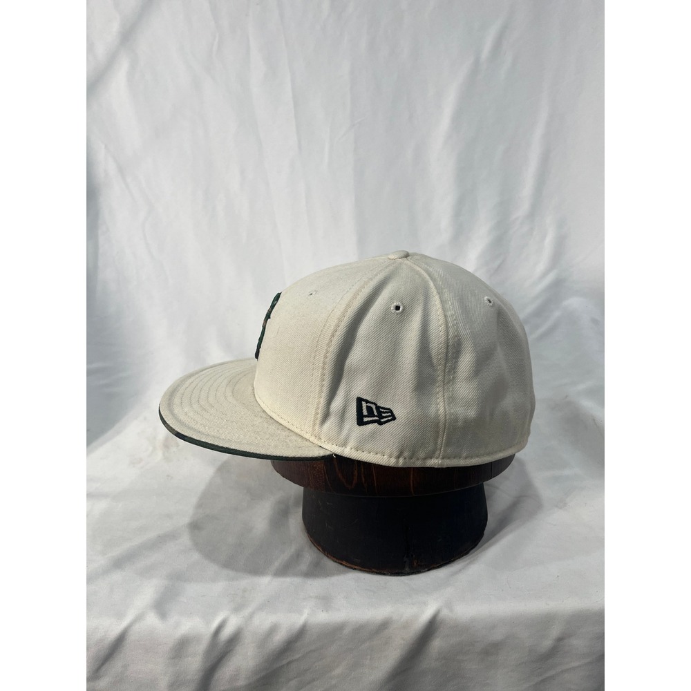 New Era Boston Red Sox Baseball Cap Cream Camo B Logo Fitted Size 7 5/8 - Picture 2 of 10